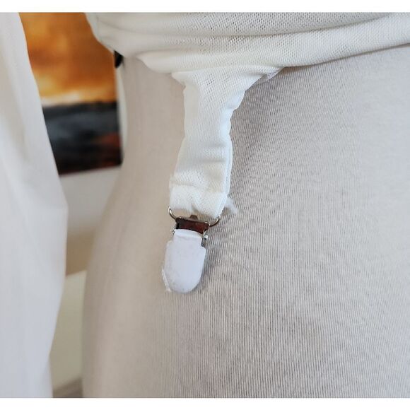 Dolls Kill Darker Wavs White Long Sleeve Crop Top SIZE M NWOT - Picture 6 of 8